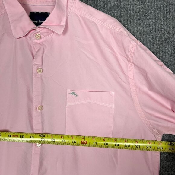 Tommy Bahama Mens Size L Cotton Silk Blend Long‎ Sleeve Button Down Shirt - Picture 9 of 9